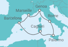 Sardinia, Sicily & Rome Cruise itinerary  - Costa Cruises