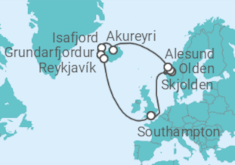 Norway & Iceland with Warwick Davis Cruise itinerary  - Princess Cruises