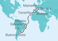 Buenos Aires to Savona Cruise itinerary  - Costa Cruises