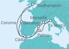 Spanish Coast Cruise itinerary  - PO Cruises