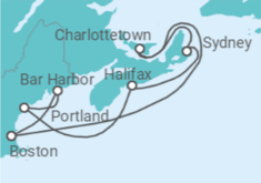 Canada, US Cruise itinerary  - Norwegian Cruise Line