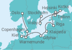 Stockholm to Oslo (Norway) Cruise itinerary  - Norwegian Cruise Line