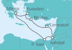 Three Continents Cruise itinerary  - Celestyal Cruises