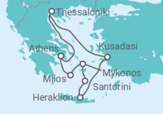 Greek Isles & Turkey Cruise + Hotel in Athens Cruise itinerary  - Celestyal Cruises