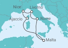 Italy & France Fly-Cruise Cruise itinerary  - PO Cruises