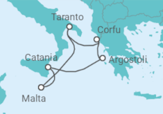 Greek Islands & Italy Fly-Cruise Cruise itinerary  - PO Cruises