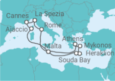 Italy, France, Malta, Greece Cruise itinerary  - PO Cruises