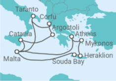 Greece, Malta, Italy Cruise itinerary  - PO Cruises