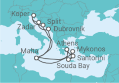Greece, Malta, Croatia, Italy Cruise itinerary  - PO Cruises