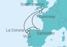 Spain, Guernsey Cruise itinerary  - PO Cruises
