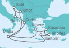 Croatia, Greece, Italy, Malta, Turkey Cruise itinerary  - PO Cruises