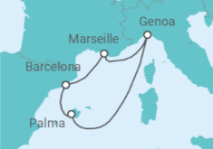 France, Italy, Spain Cruise itinerary  - MSC Cruises