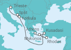 Croatia, Greece, Turkey Cruise itinerary  - Holland America Line