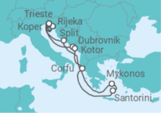 Adriatic & Aegean Cruise +Hotel +Flights Cruise itinerary  - Norwegian Cruise Line