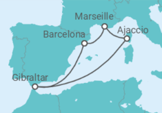 Corsica & Gibraltar Cruise itinerary  - Princess Cruises