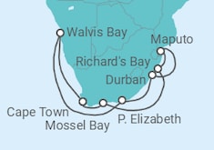 Namibia, South Africa, Mozambique Cruise itinerary  - Regent Seven Seas