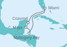 Czm Plus - Ex W Cari Cruise itinerary  - Carnival Cruise Line