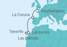 Canary Islands - Tenerife to Southampton Cruise itinerary  - MSC Cruises