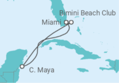 Mayan Sol Cruise itinerary  - Virgin Voyages