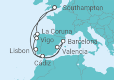Spain, Portugal Cruise itinerary  - PO Cruises