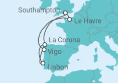 France, Spain, Portugal Cruise itinerary  - PO Cruises