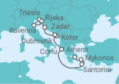 Italy, Slovenia, Montenegro, Croatia, Greece Cruise itinerary  - Norwegian Cruise Line