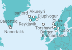 Reykjavik to Oslo Cruise itinerary  - Norwegian Cruise Line