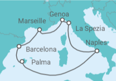 France, Italy, Spain Cruise itinerary  - MSC Cruises