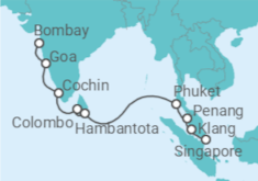 Mumbai to Singapore Cruise itinerary  - Celebrity Cruises