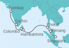 Malaysia, Thailand, Sri Lanka, India Cruise itinerary  - Celebrity Cruises