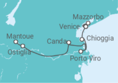 From Venice to Mantua (port-to-port cruise) Cruise itinerary  - CroisiEurope