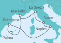 The Med on Oasis of the Seas +Hotel +Flights Cruise itinerary  - Royal Caribbean