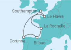 North of Spain & France Cruise itinerary  - Royal Caribbean
