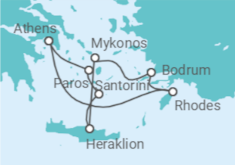 Greek Islands +Hotel in Athens +Flights Cruise itinerary  - Norwegian Cruise Line