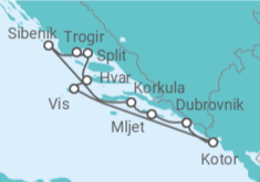 Croatia and Montenegro (port-to-port cruise) Cruise itinerary  - CroisiMer