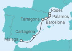 Following the footsteps of 3 wondrous Spanish artists : Gaudi, Dali, and Picasso Cruise itinerary  - CroisiMer