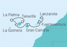 Cruise through the Canary Island Archipelago, eternal Springtime Cruise itinerary  - CroisiMer