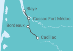 The exceptional region of Bordeaux (port-to-port cruise) Cruise itinerary  - CroisiEurope