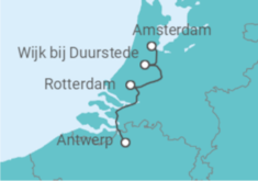 Springtime in Holland (port-to-port cruise) Cruise itinerary  - CroisiEurope