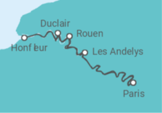 The finest and most picturesque ports of call in the Seine valley (port-to-port cruise) Cruise itinerary  - CroisiEurope