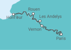 The Seine Valley (port-to-port cruise) Cruise itinerary  - CroisiEurope
