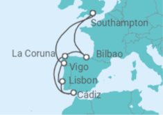 North of Spain & Portugal Cruise itinerary  - Royal Caribbean