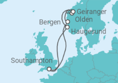 Norwegian FJords Cruise itinerary  - Royal Caribbean