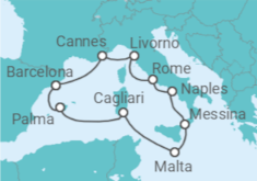 France, Italy, Malta, Spain Cruise itinerary  - Norwegian Cruise Line