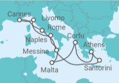 Greece, Malta, Italy, France Cruise itinerary  - Norwegian Cruise Line