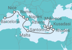 France, Italy, Malta, Greece, Turkey Cruise itinerary  - Royal Caribbean