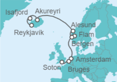 Iceland & Norway - ends in Southampton Cruise itinerary  - Norwegian Cruise Line