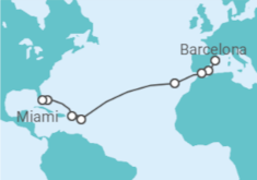 Barcelona to Miami Fly Cruise & Stay Package Cruise itinerary  - Norwegian Cruise Line