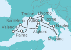 Italy, France, Spain Cruise itinerary  - Cunard