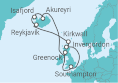 Iceland & Scotland Cruise itinerary  - Cunard